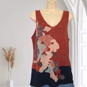 ANTHROPOLOGIE Knit Sleeveles Tank Top Sweater Small to Medium